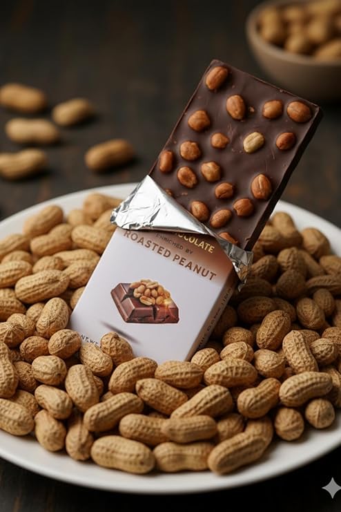 D'Melto Roasted Peanut Dark Chocolate